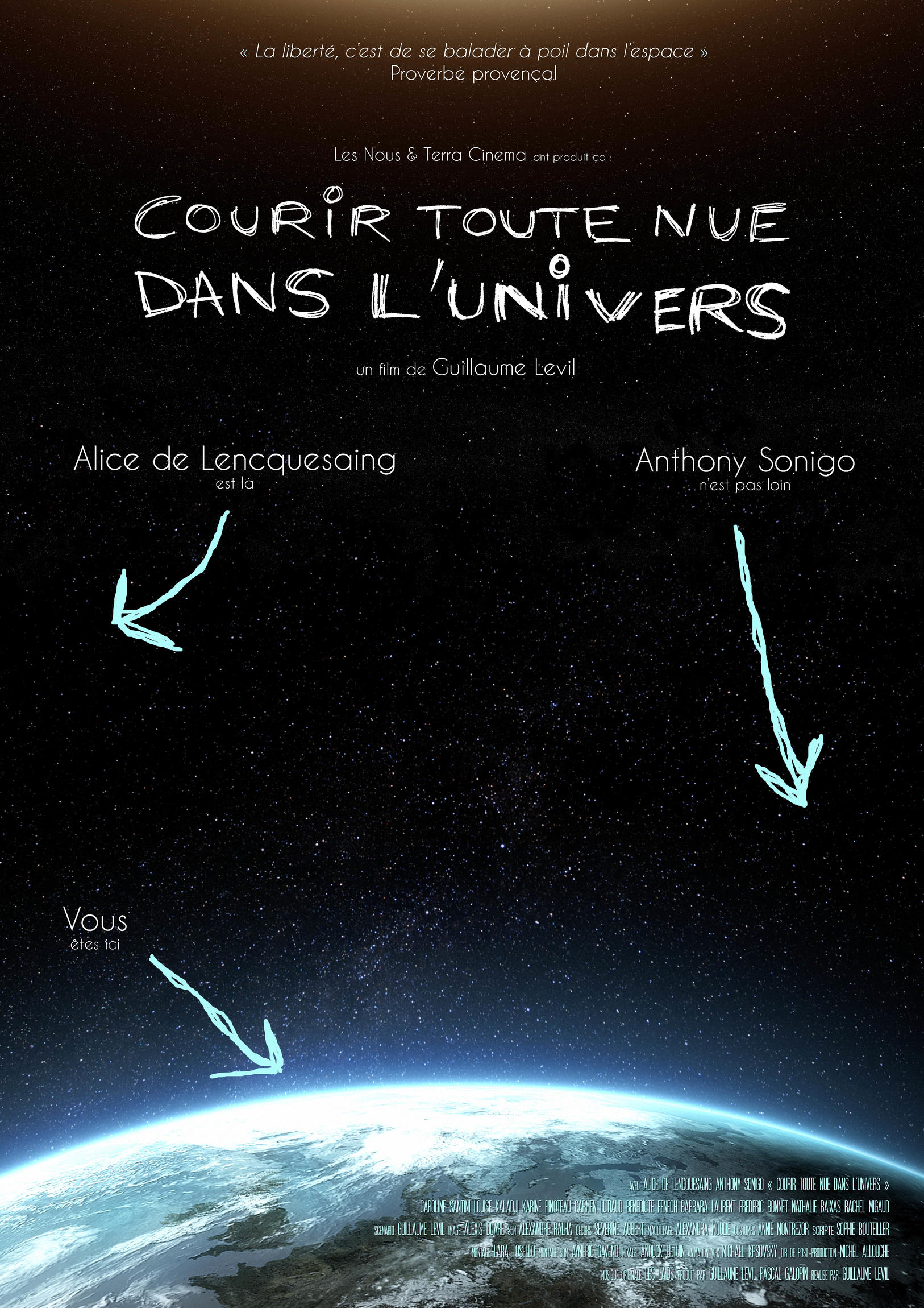 courir toute nue dans l'univers