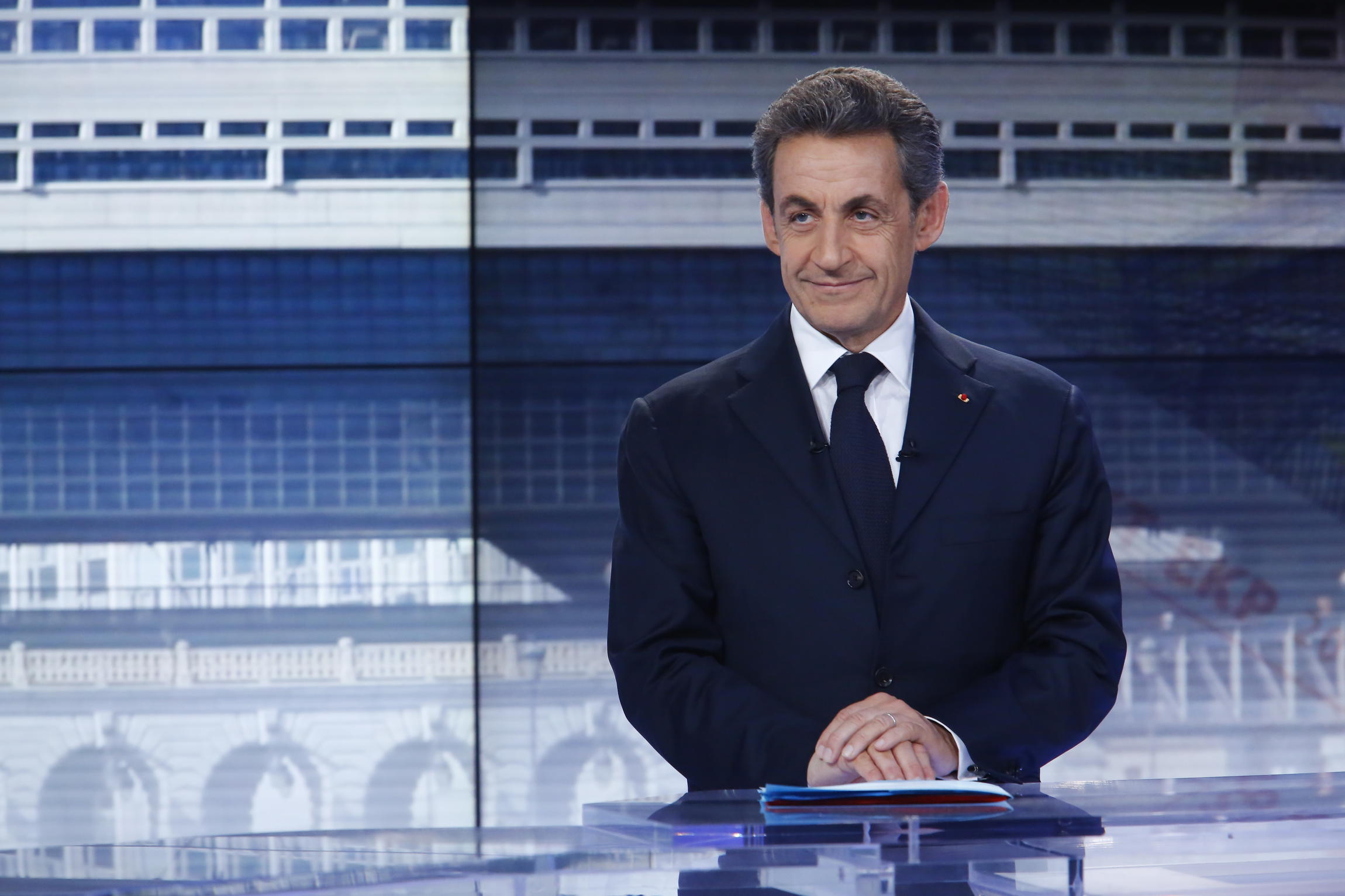 Nicolas Sarkozy sur le plateau du "19/20"
