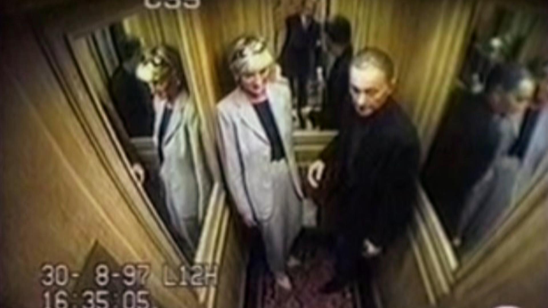 Lady Di et Dodi Al fayed dans l'ascenseur du Ritz