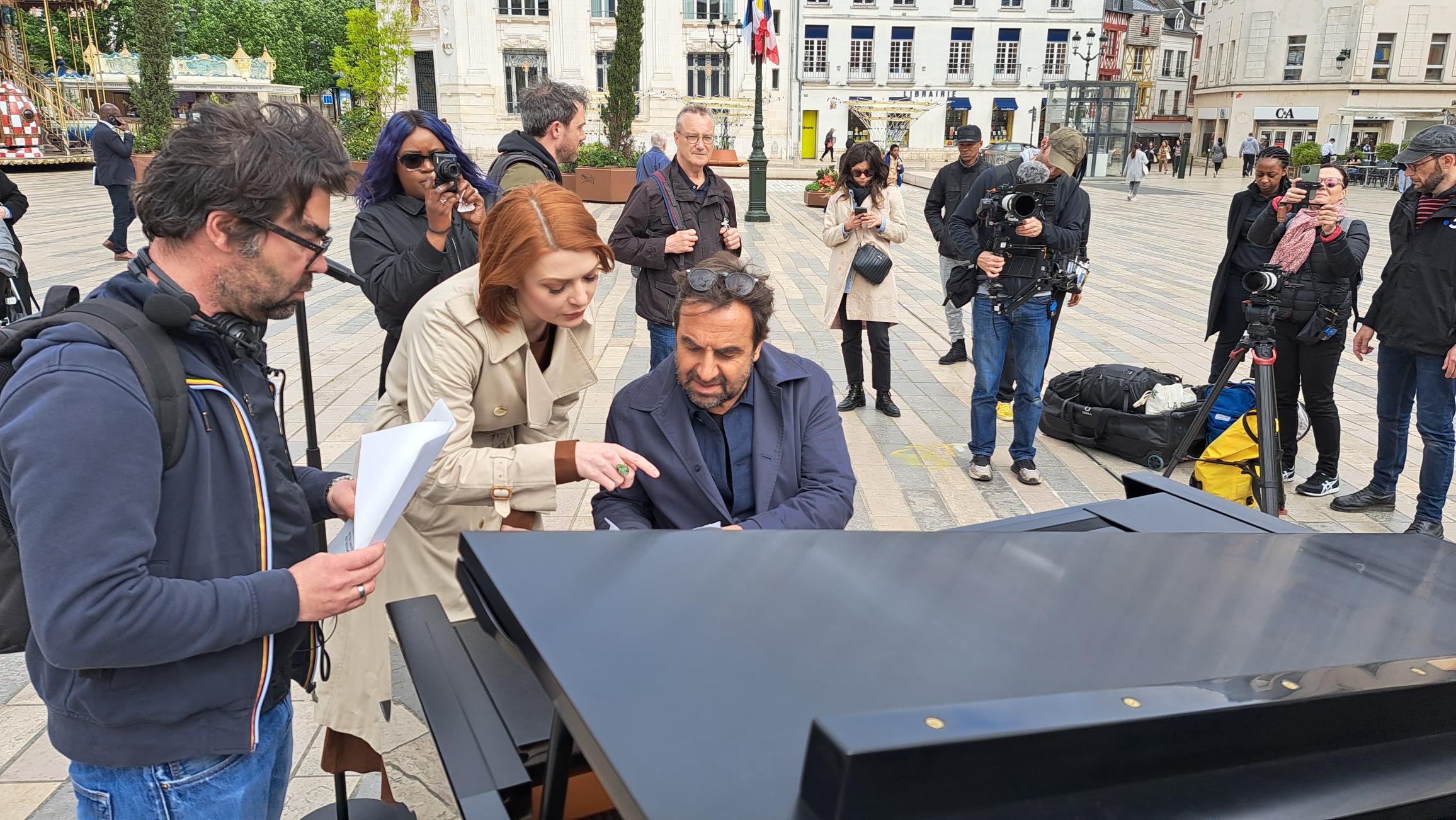 Château, sur les traces de Jeanne d'Arc tournage avec Elodie Frégé