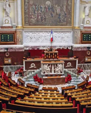 Hémicycle de l'Assemblée Nationale-  Photo Charlotte Schouboe France 3 