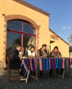 Assiette mexicaine à Sèvremoine Assiette mexicaine à Sèvremoine