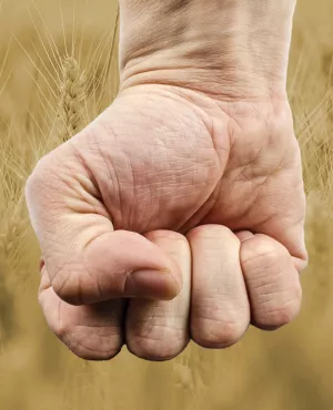 Agriculteur en colère