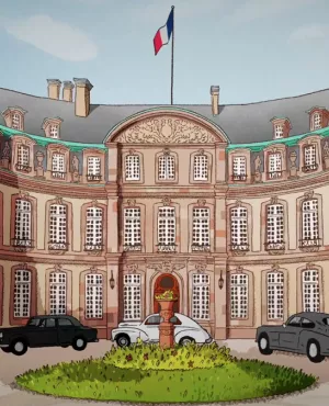 Les cigares de la Préfecture © Day for Night Dessin de la préfecture de Strasbourg  © Day for Night
