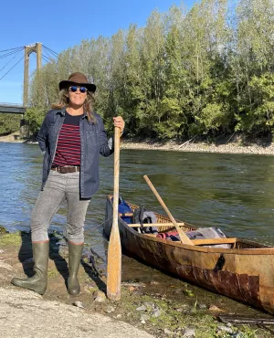 Julie Hattu sur la Loire © Alexandra Lahuppe