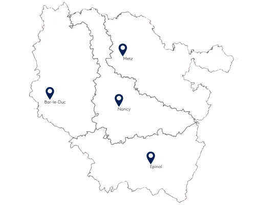 carte duplex Lorraine soirée 1er tour municipales 2026