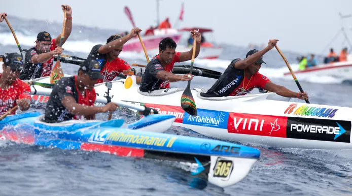 © Gregory BOISSY / AFP Hawaiki Nui Va'a