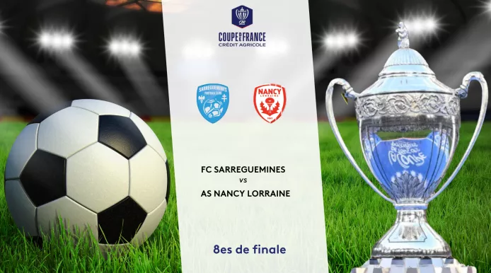 Stade de football avec ballon et coupe de France