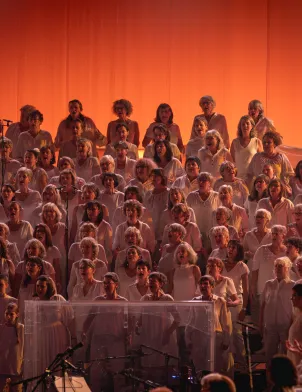 Les choristes du Grand Choral des Nuits de Champagne en 2024 à Troyes