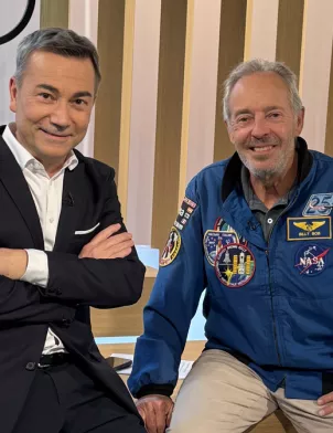 Thierry Gelhaye et Jean-François Clervoy, astronaute lorrain