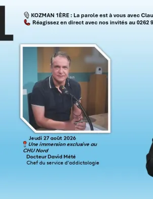 🚨 Au cœur du soin et du combat contre les addictions : une première radio inédite en direct du CHU Nord ! 🏥🎙️ 📻 À suivre en direct sur Réunion La 1ère Radio
