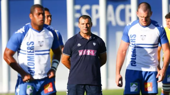 Bernard Goutta et Joueurs US Colomiers Rugby