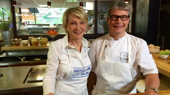 Odile Mattéi et le Chef Thierry Thorens Odile Mattéi et le Chef Thierry Thorens