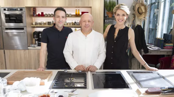 dans la cuisine Les carnets de Julie avec Thierry Marx