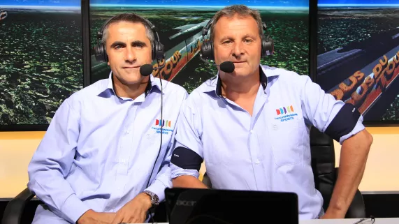 Gilles Gustine / FTV - Laurent Jalabert et Thierry Adam Portrait de Laurent Jalabert et Thierry Adam