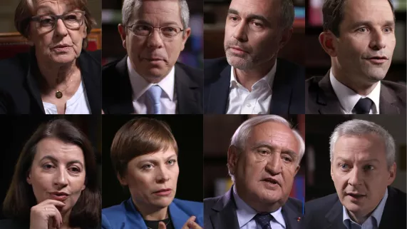(De haut en bas et de gauche à droite) Marylise Lebranchu, Michel Bettan, Gilles Boyer, Benoît Hamon, Cécile Duflot, Audrey Linkenheld, Jean-Pierre Raffarin, Bruno Le Maire. © DR CES CONSEILLERS QUI NOUS GOUVERNENT