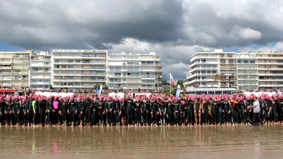 Départ Triathlon Audencia La Baule