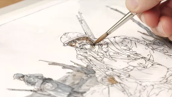 Là où poussent les coquelicots Dessin d'un soldat