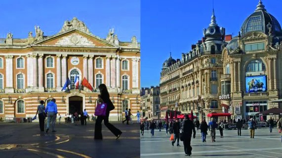 Place du Capitole Toulouse / Place de la Comédie Montpellier