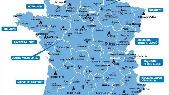 Carte des 116 implantations Carte des 116 implantations
