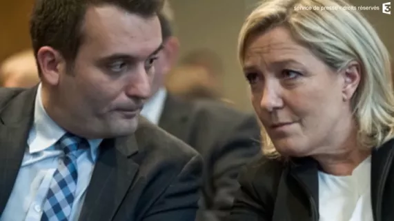 M.Le Pen, la dernière marche Marine Le Pen et F. Philippot