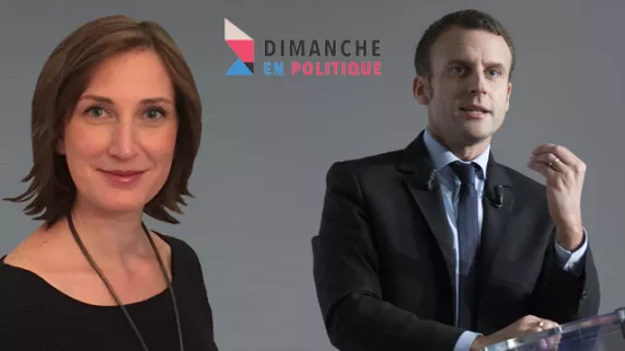 Carole Grandjean et Emmanuel Macron - © MaxPPP