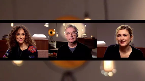 Houda Benyamina, Dominique Besnehard et Julie Gayet (c) MFP Houda Benyamina, Dominique Besnehard et Julie Gayet (c) MFP