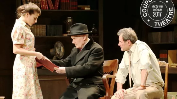 Michel Bouquet, Fabrice Lombrail et Margaux Van Den Plas ©Laurencine LOT Michel Bouquet, Fabrice Lombrail et Margaux Van Den Plas ©Laurencine LOT