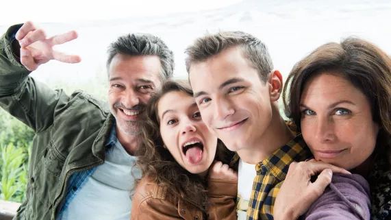 portrait de la famille Soler / Marchal pour la série Tandem