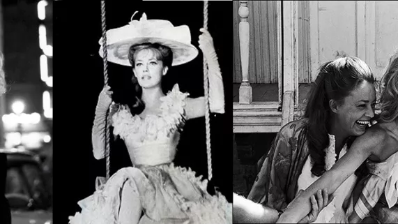 Jeanne Moreau dans Ascenseur pour l'échafaud et dans Viva Maria !