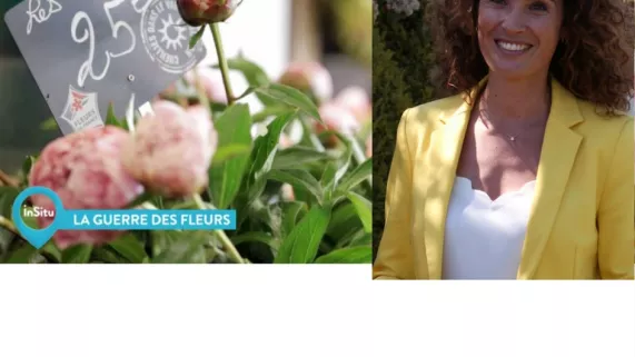 Marie-Sophie Lacarrau au marché de Nice Marie-Sophie Lacarrau au marché de Nice