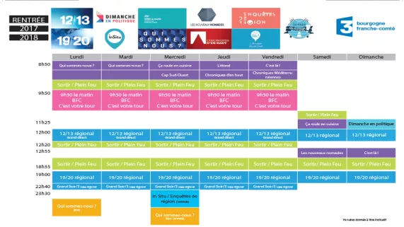 Grille programmes 2017/2018