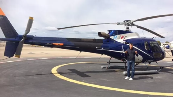 Pierjean Frison sur la base Airbus hélicoptère de Marseille Marignane / © Carnets de Vol