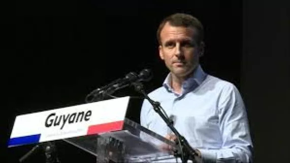 Emmanuel Macron en Guyane @la1erefrancetvinfo.fr