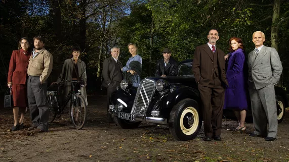 Comédiens d'Un village français © Vincent Capman/ParisMatch/Scoop