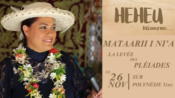 visuel tepiu bambridge Emission Heheu : Mataarii i nia - levée des pléiades