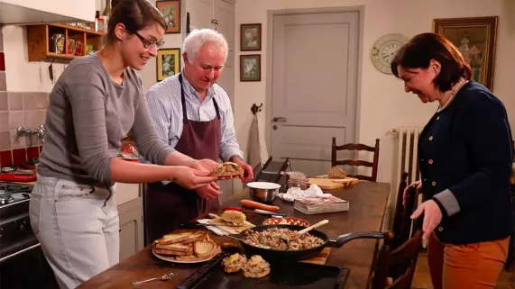 France et Dominique en cuisine