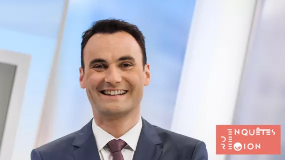 Vincent Dubroca, présentateur du magazine Enquêtes de Région
