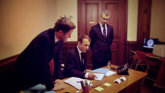 Macron à la Sorbonne © DR 