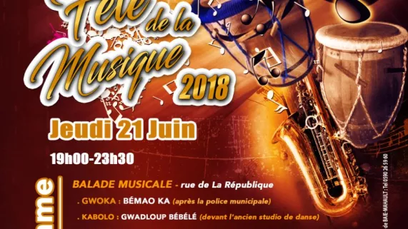 21 JUIN 2018 - FÊTE DE LA MUSIQUE visuel fête de la musique de Baie-Mahault