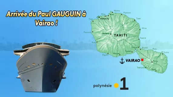 @servicecommunication Direct Radio - Arrivée Paul Gauguin à Vairao