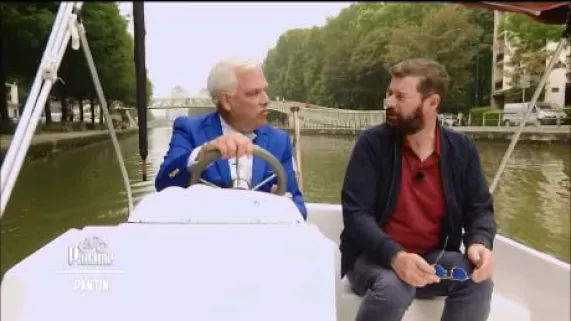 Frédérick Gersal et Yvan Hallouin sur le canal de l'Ourcq  Frédérick Gersal et Yvan Hallouin sur le canal de l'Ourcq