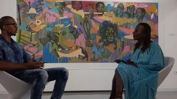 ARTLOOK Samuel Gelas et Lise Dolmare dans la Galerie de St Claude