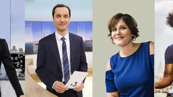 Les animateurs de France 3 Hauts-de-France : Virna Sacci, Dominique Patinec, Virginie Demange et Kamini