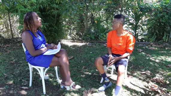 Laura Dionne Théophile et Lise Dolmare @RonyLaurentGuadeloupela1ere