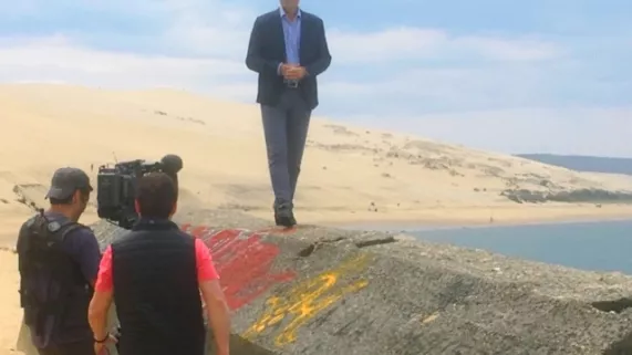 Tournage de plateau avec Vincent Dubroca