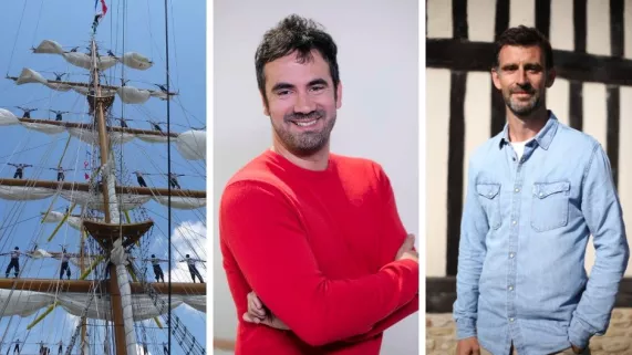 Alex Goude et Vincent Chatelain sur l'Armada Alex Goude et Vincent Chatelain sur l'Armada