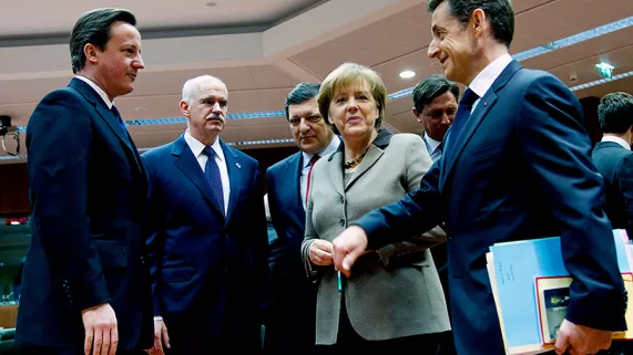 Sarkozy Merkel Cameron