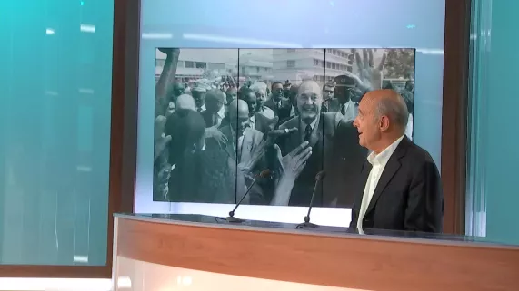 Alain Juppé en plateau
