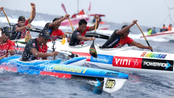 © Gregory BOISSY / AFP Hawaiki Nui Va'a